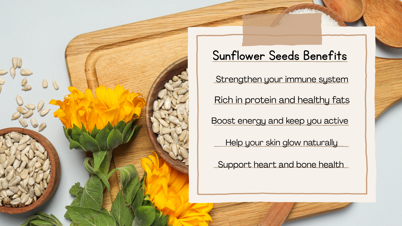 Sunflower Seeds – The Golden Crunch of Vitality & Radiance