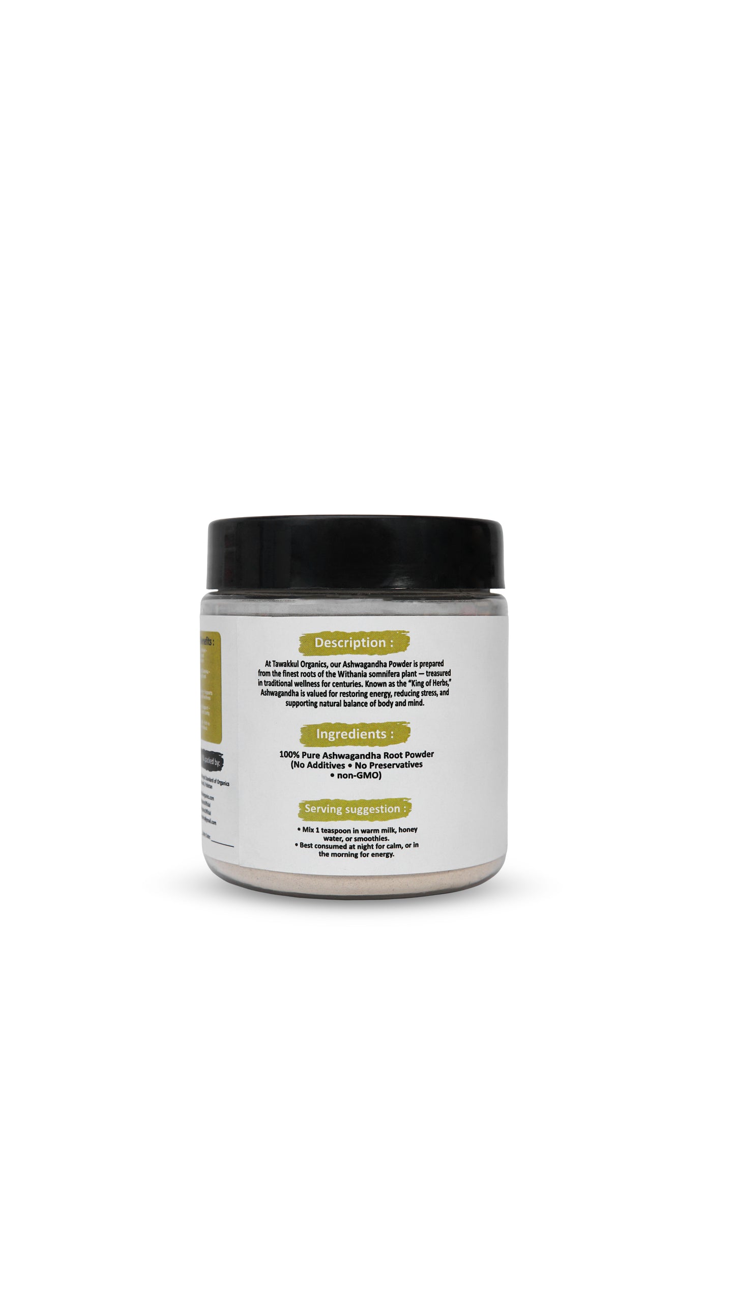 Ashwagandha Powder – The Root of Calm & Strength