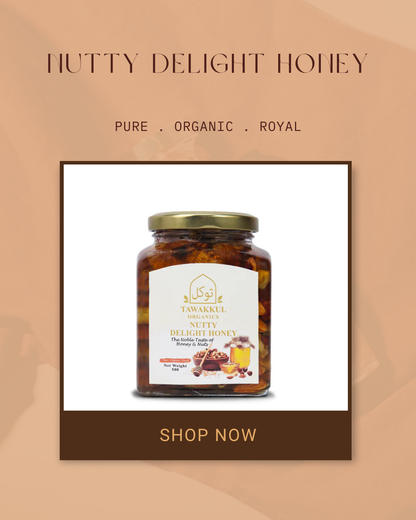 Nutty Delight Honey – The Royal Crunch of Nature’s Goodness