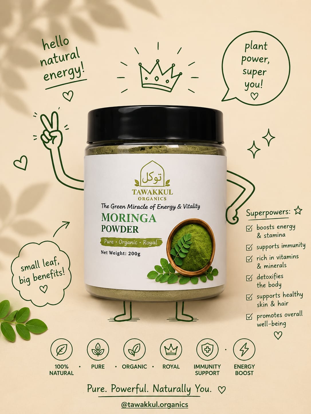 Moringa Powder – The Royal Green of Divine Wellness
