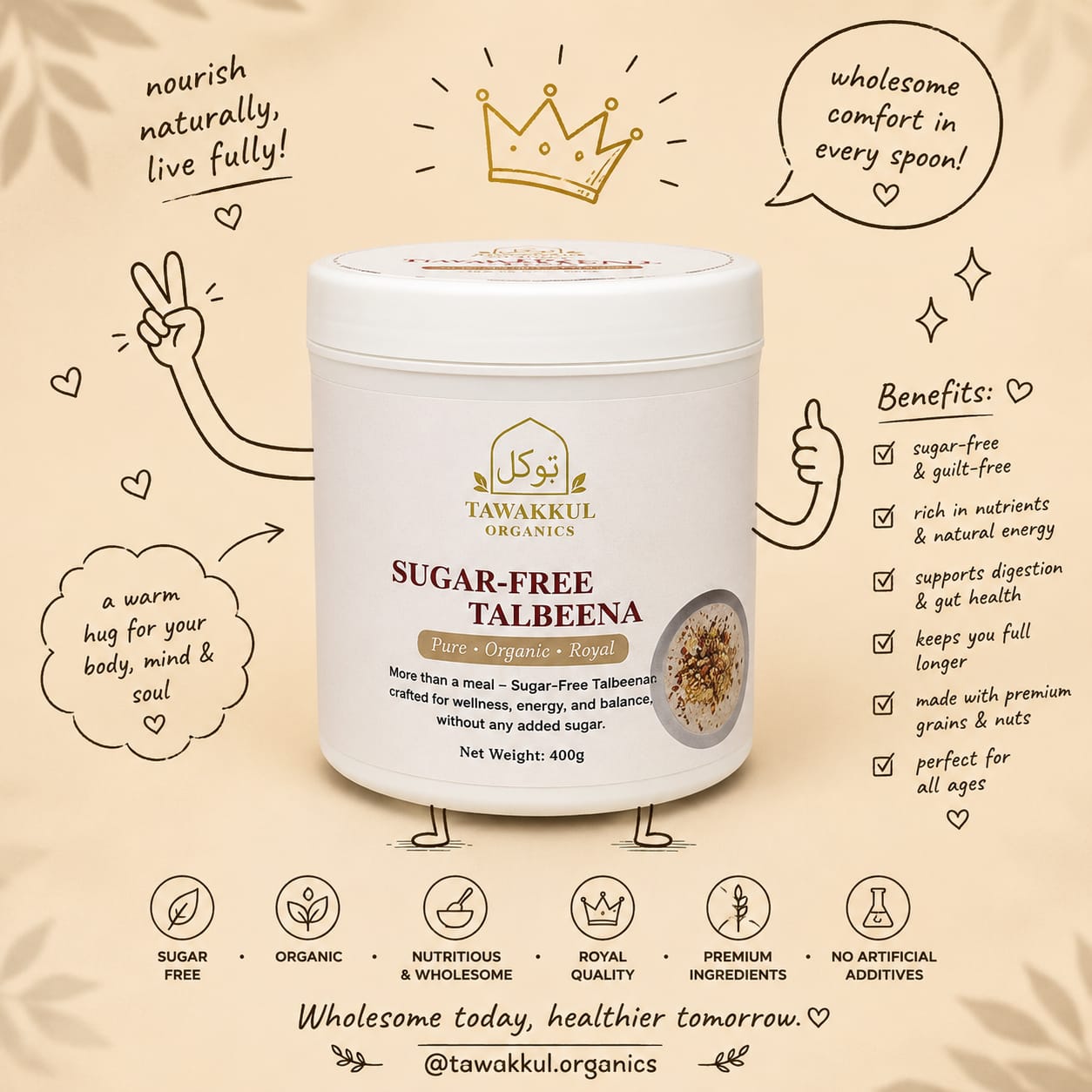 Sugar-Free Talbeena – The Pure Balance of Wellness