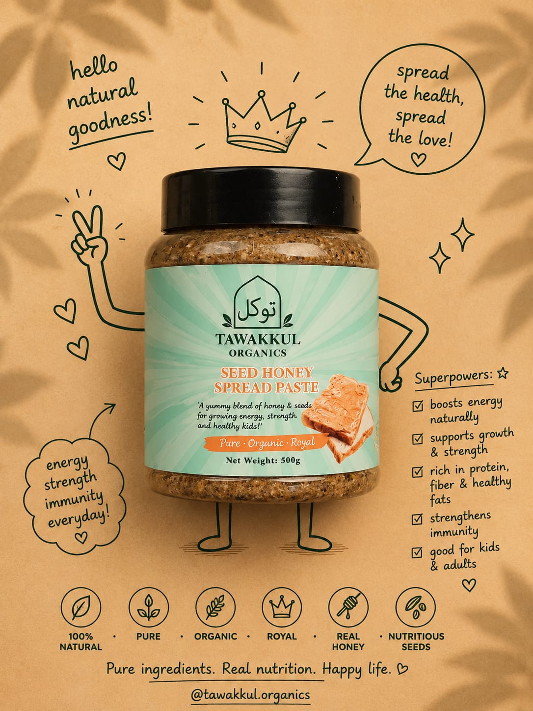 Royal Mix Seed Spread – The Power Butter of Nature